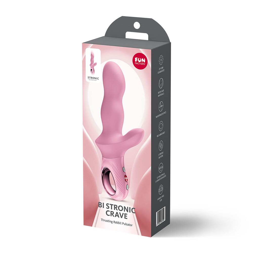 Классический вибратор - Пульсатор Fun Factory Bi Stronic Crave Rose 9