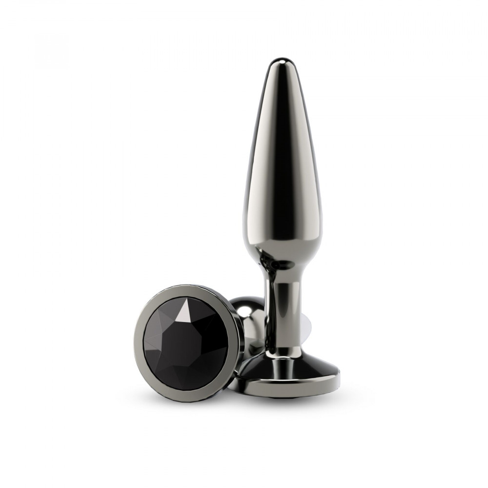 Анальные игрушки без вибрации - Анальная пробка NS Novelties Rear Assets - Tapered - Medium - Gunmetal - Black