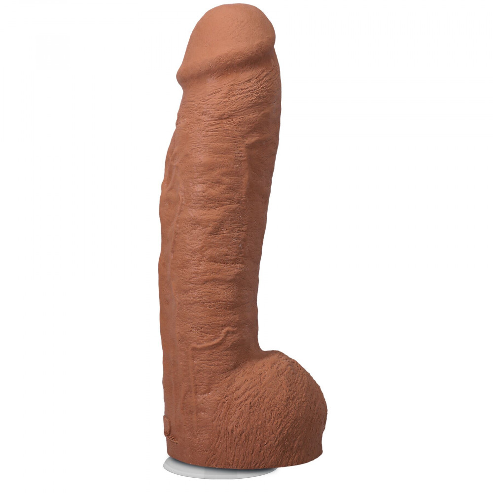 Фалоімітатор - Фалоімітатор Doc Johnson The Realistic Cock ULTRASKYN - 12 Inch Hung with Balls Caramel