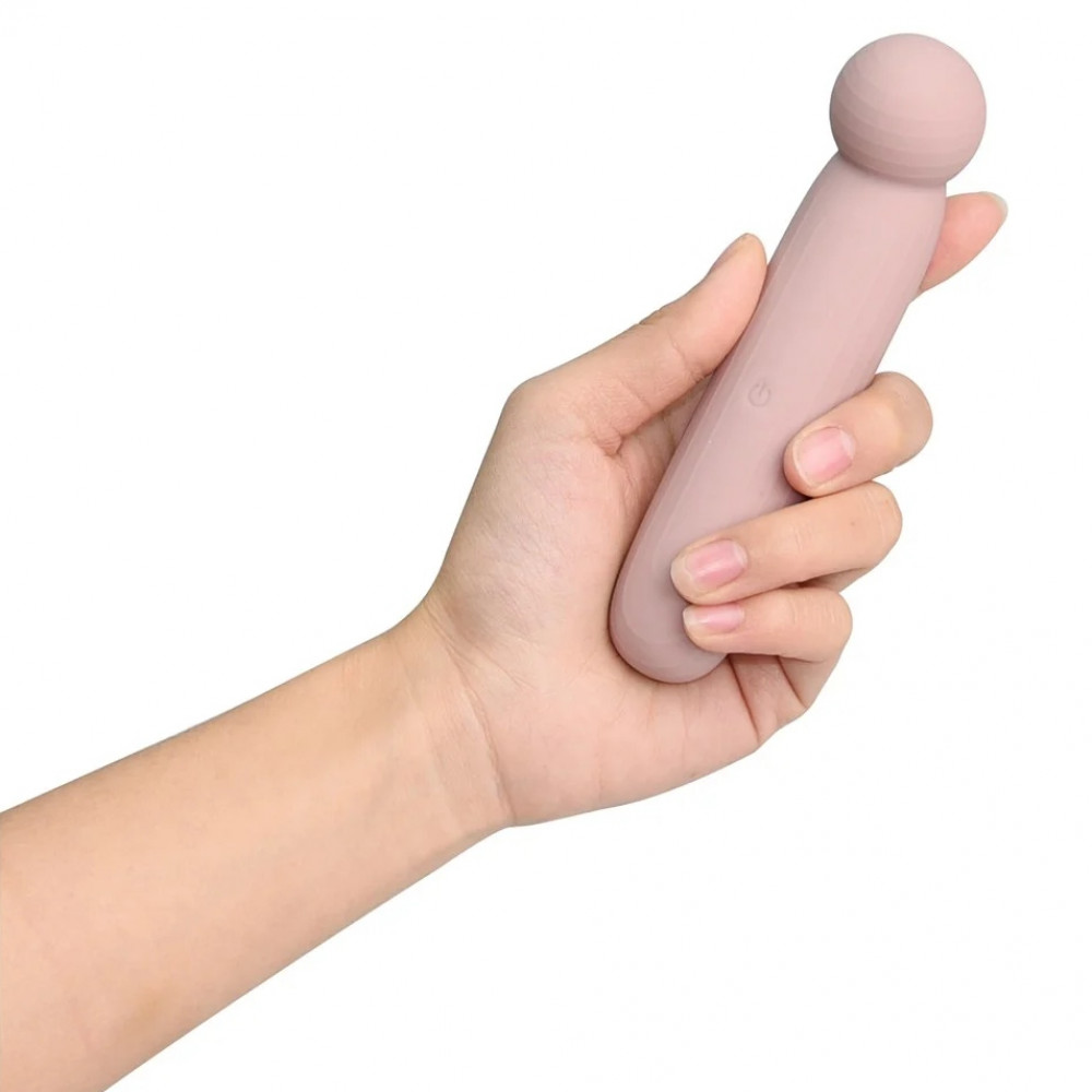Стимулятор точки G - Точечный вибратор NUDE LIV в тревел-формате, розово-бежевый 2