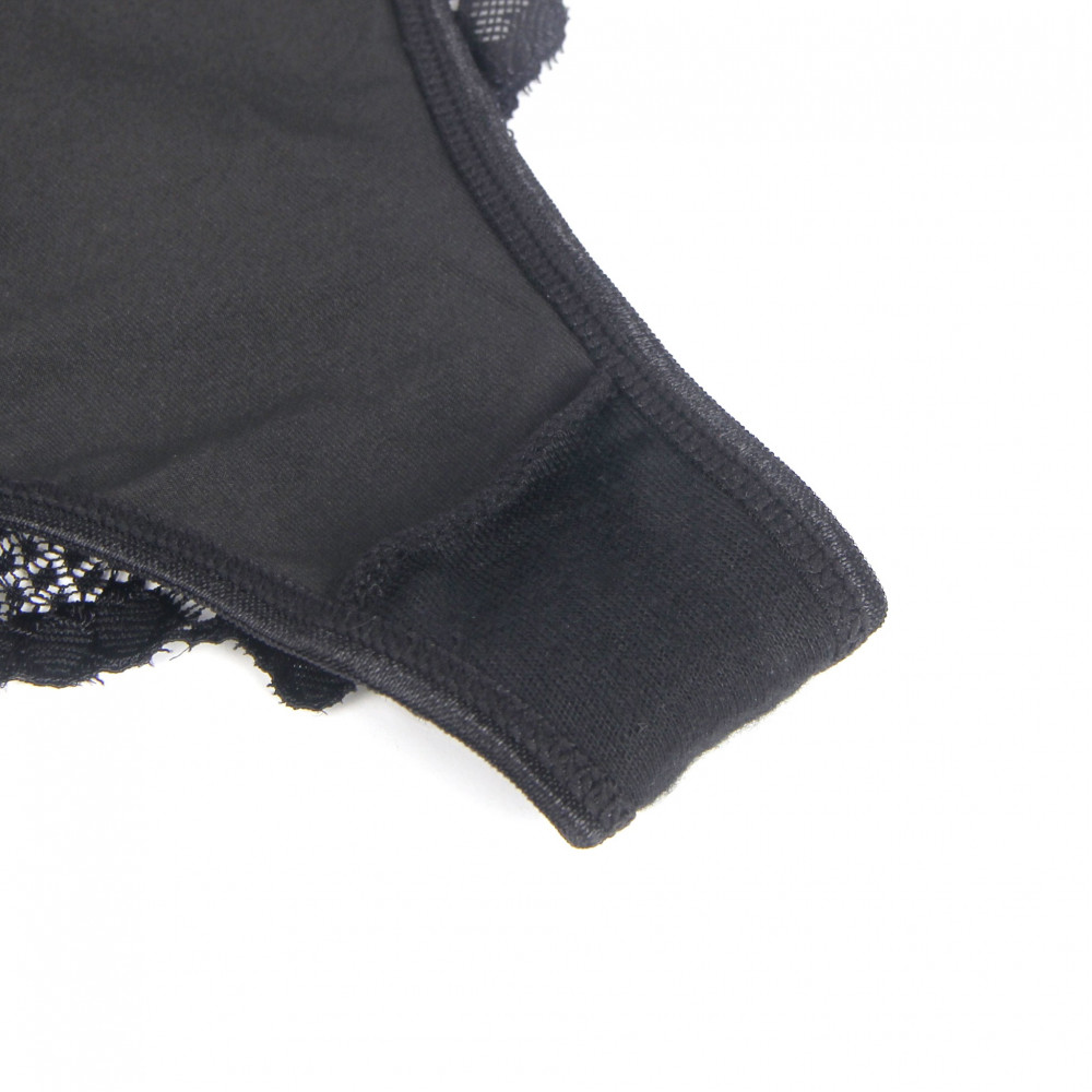 Різне - Трусики з мереживом позаду StarNight, чорні, XS-S 9