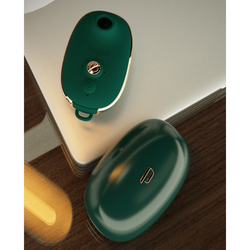 Різне - Вакуумний стимулятор клітора Qingnan No.0, силіконовий, зелений 8