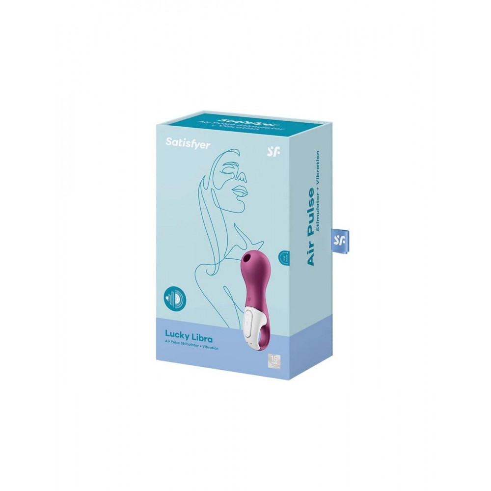 Вибраторы вакуумные - Вибромассажер с вакуумной стимуляцией Satisfyer Lucky Libra 2