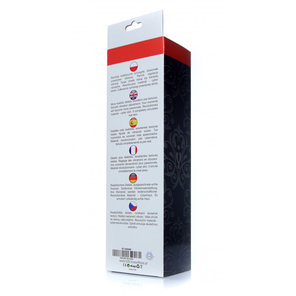  - Вібратор Boss Series - Real Skin Flash, (довжина 22 см, діаметр 4 см) BS6700066 5