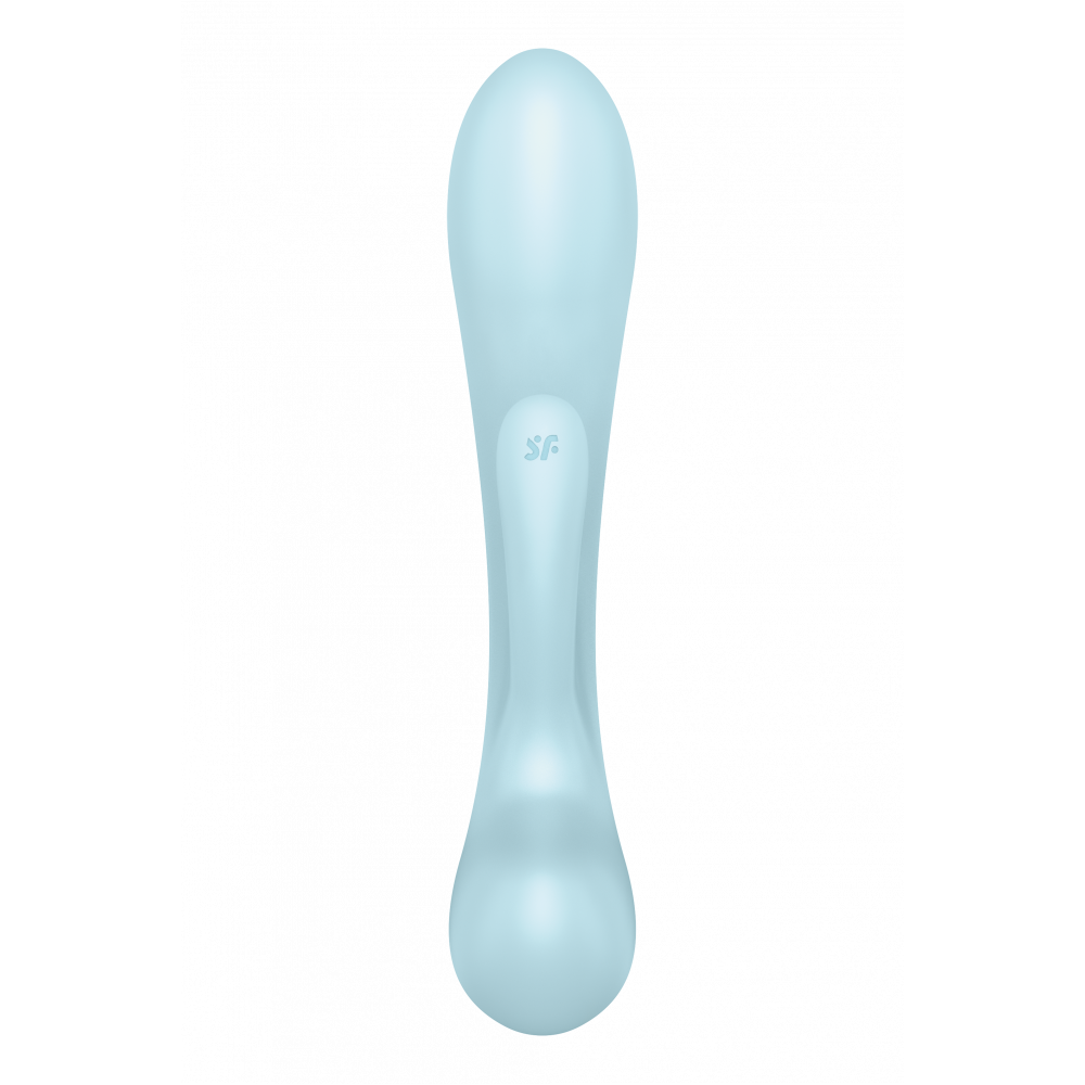 Разное - Вибратор кролик Satisfyer Triple Oh с тремя моторами, голубой 5