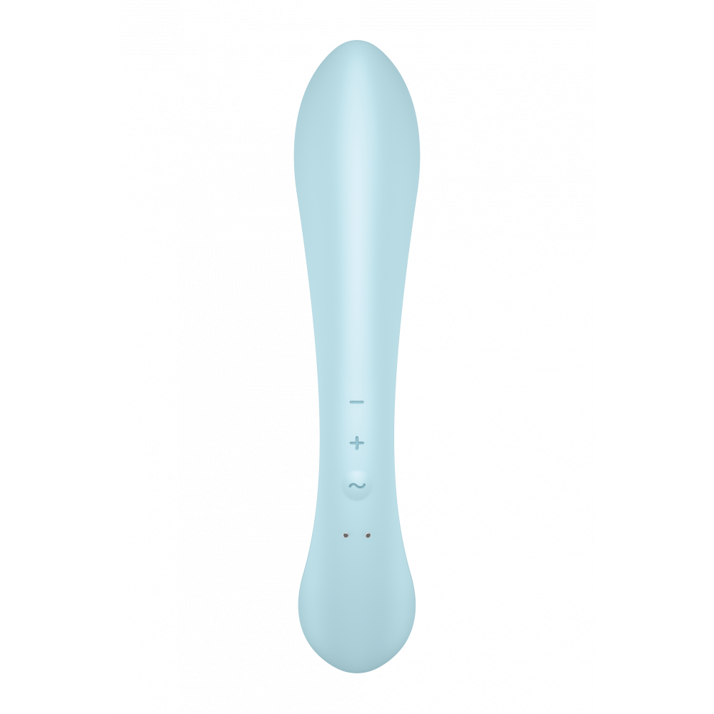 Разное - Вибратор кролик Satisfyer Triple Oh с тремя моторами, голубой 3