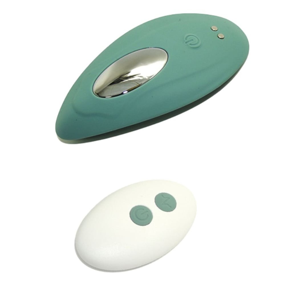 Різне - Вібратор для клітора Sweet Em 0068F з дистанційним керуванням, зелений 1