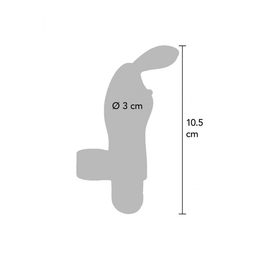  - Вібратор на палець для клітора у вигляді кролика Toy Joy Bunny Pleaser Rechargeable рожевий 5