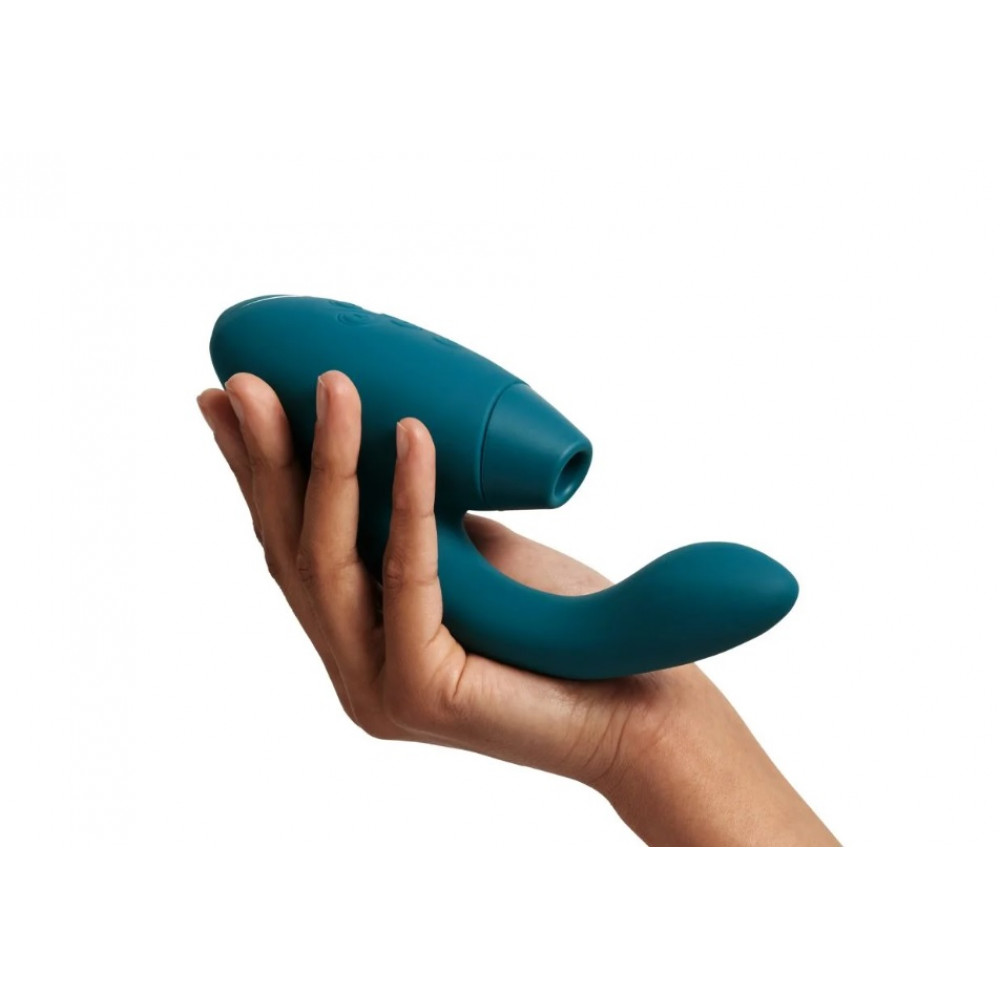 Разное - Инновационный двойной бесконтактный вибратор-стимулятор Womanizer Duo 2 Petrol бирюзовый 1