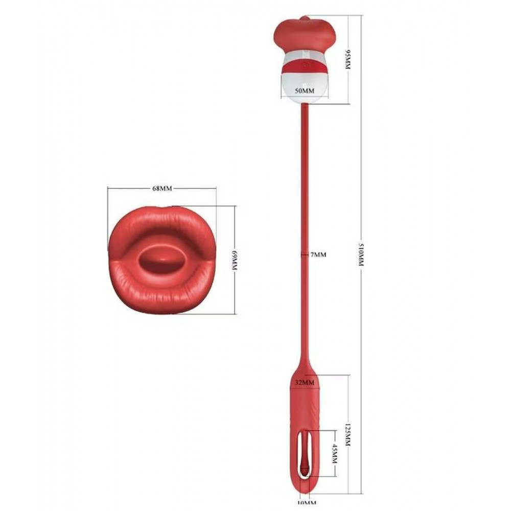 Різне - Гнучкий вібростимулятор із функцією лизання Pretty Love Romance - Alyss, MC62 2