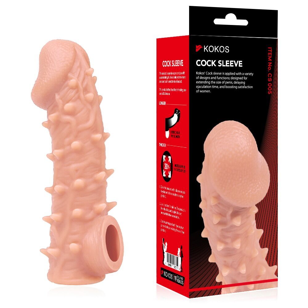 Ерегційні кільця без вібрації - Насадка на член Kokos Cock Sleeve CS 005 S