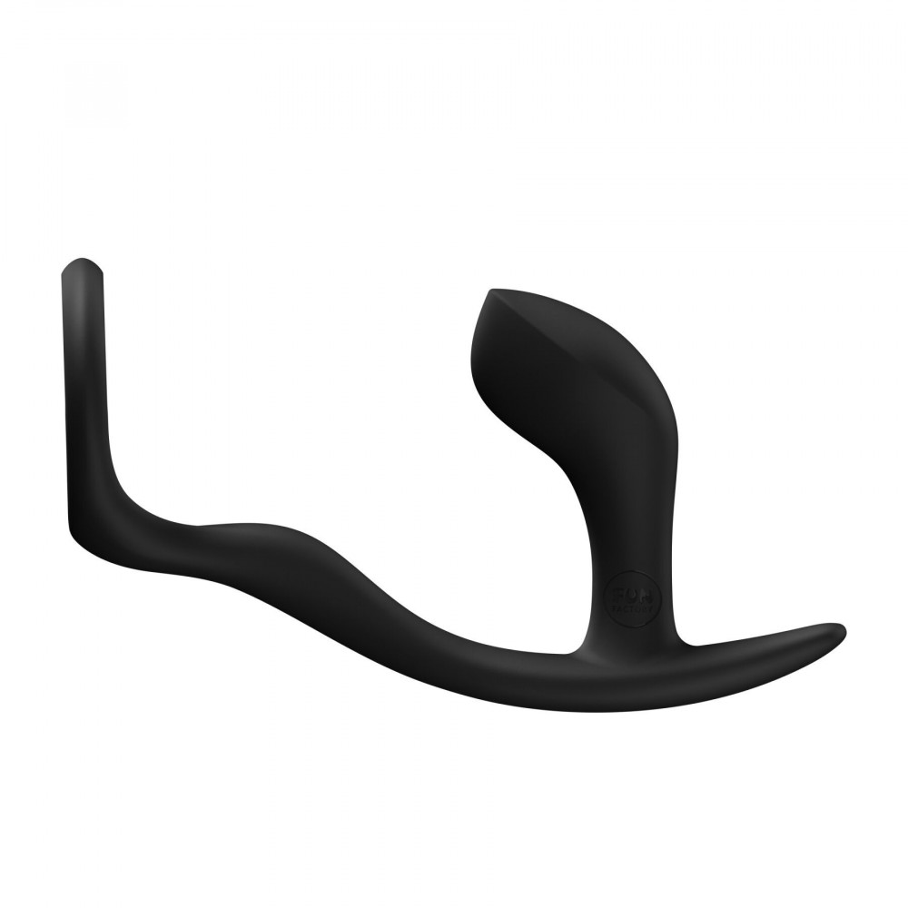 Секс игрушки - Анальная пробка с эрекционным кольцом Fun Factory Bootie Ring Black (мятая упаковка!!!) 4