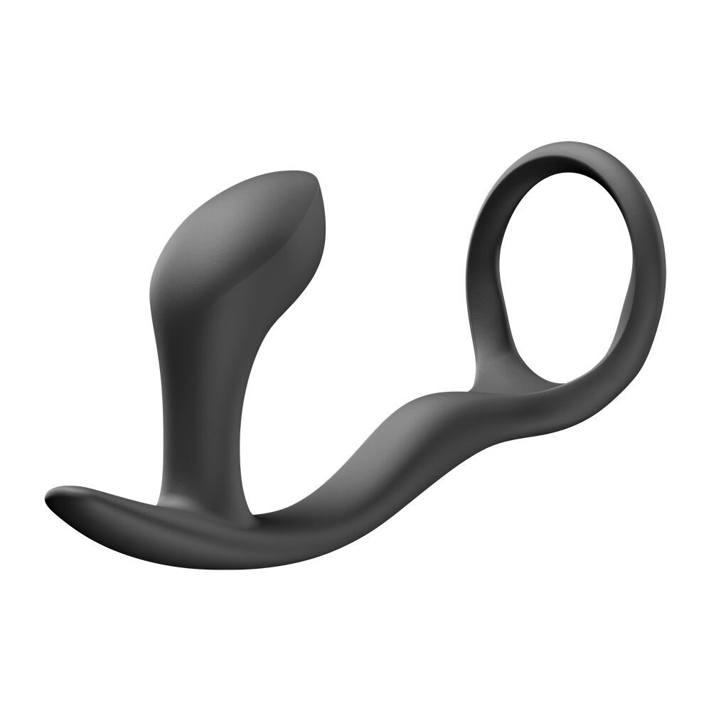 Секс игрушки - Анальная пробка с эрекционным кольцом Fun Factory Bootie Ring Black (мятая упаковка!!!) 3