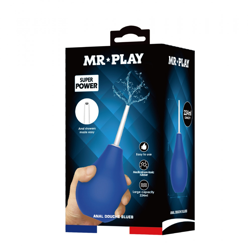 - Анальный душ MR PLAY - Anal Douche BLUEB (224 ml), QX-004MR 7