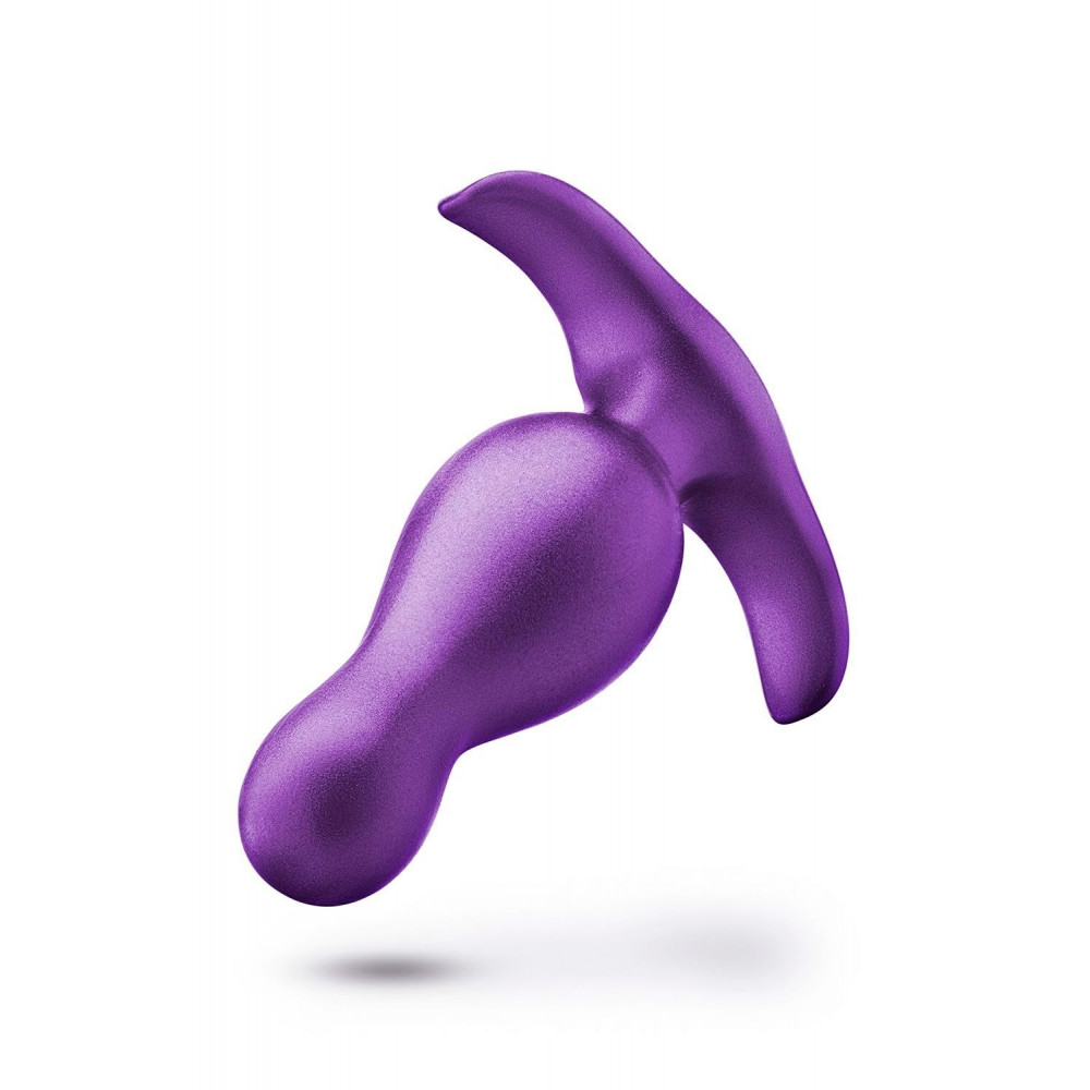 Секс игрушки - Анальная пробка с изогнутым кончиком и якорным стоппером Anal Adventures Blush, силиконовая 2