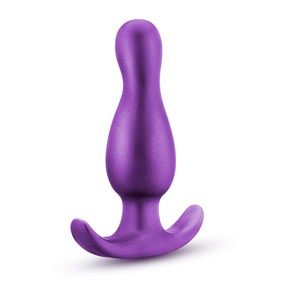 Секс игрушки - Анальная пробка с изогнутым кончиком и якорным стоппером Anal Adventures Blush, силиконовая 3