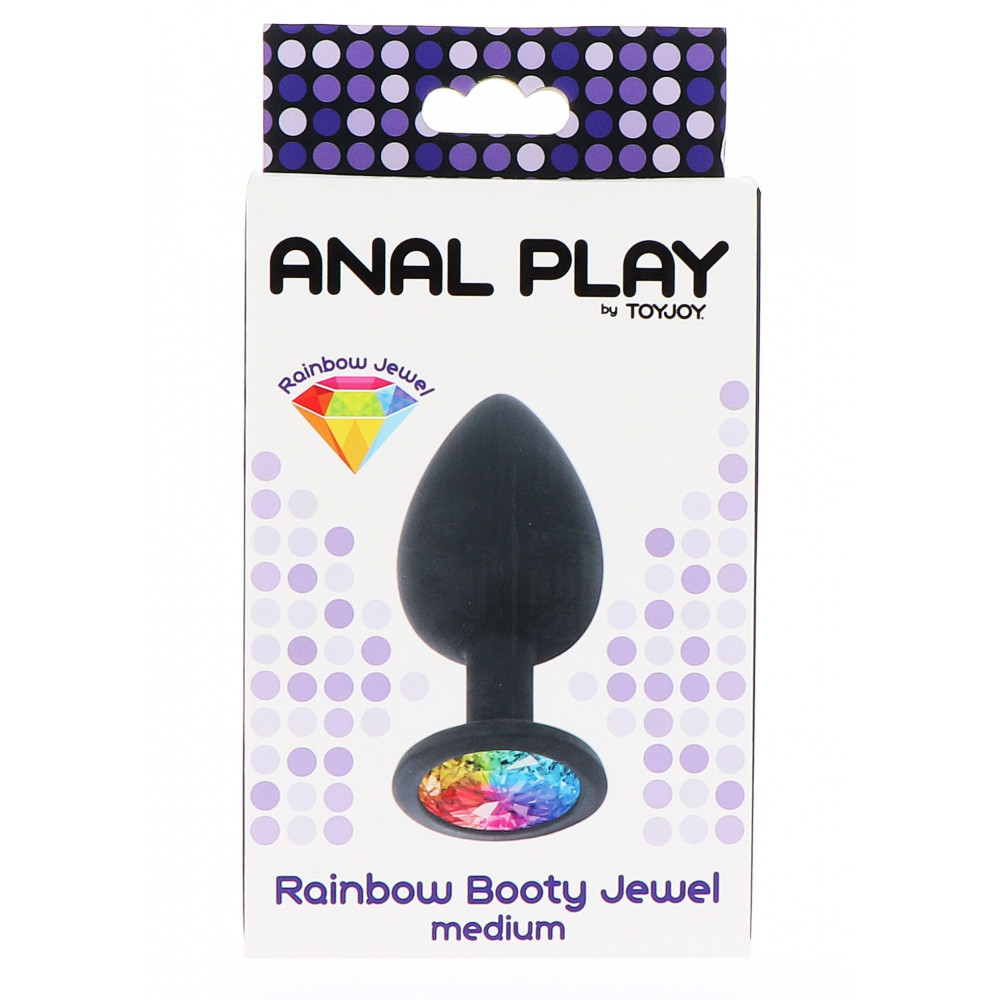 Секс игрушки - Анальная пробка средняя Rainbow Booty Jewel M Toy Joy 2