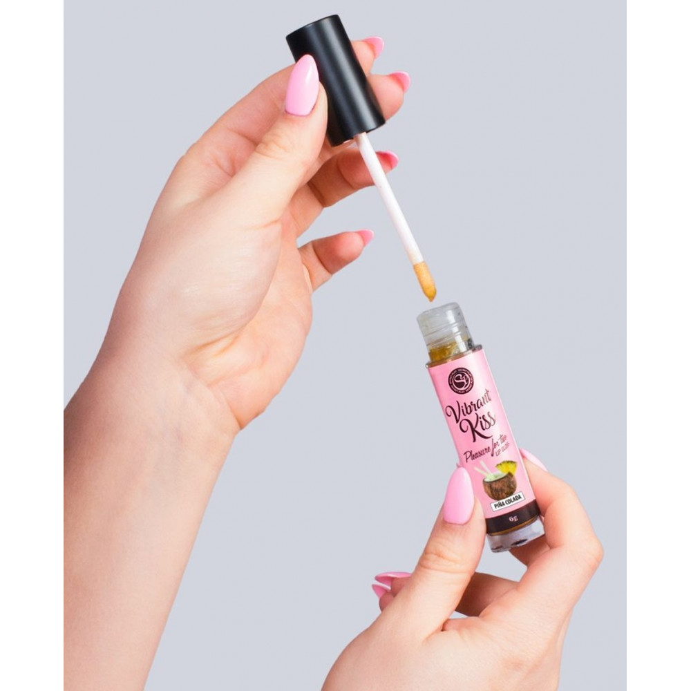  - Блиск для губ з ефектом вібрації Secret Play - LIP GLOSS Vibrant Kiss Pina Colada, 6 грам 2