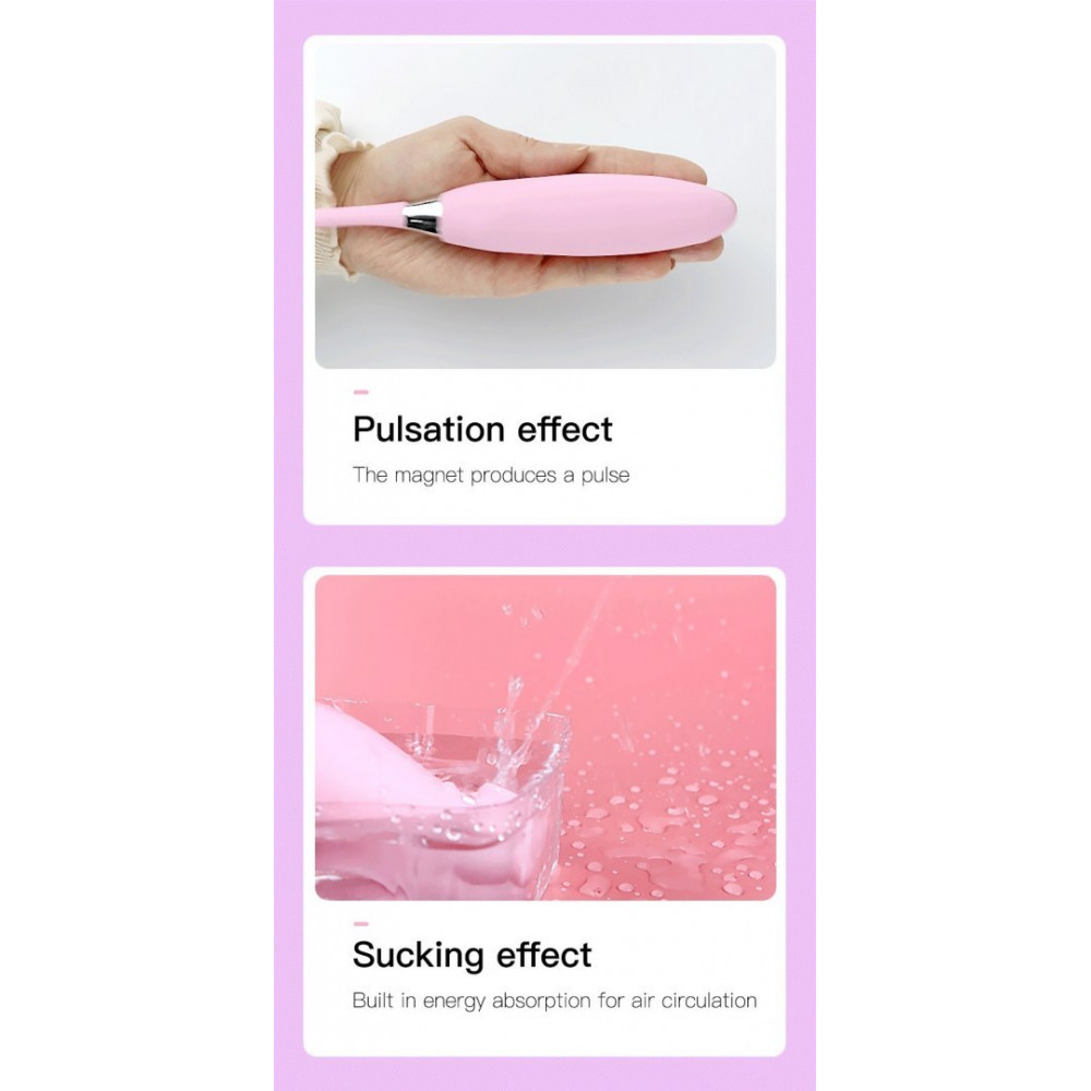 Різне - Подвійний вібратор з вакуумною стимуляцією Viola з пульсацією та підігрівом, рожевий 7