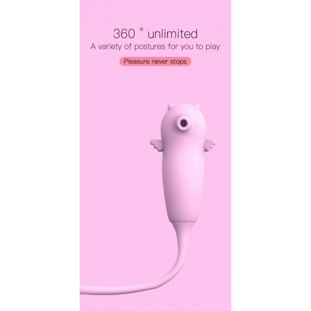 Різне - Подвійний вібратор з вакуумною стимуляцією Viola з пульсацією та підігрівом, рожевий 8