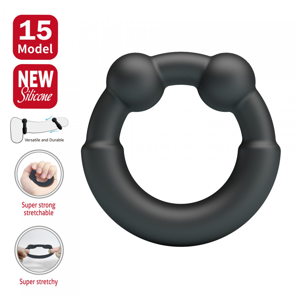 Різне - Ерекційне кільце Crazy Bull №15 - Meco super soft silicone, BI-210362 1