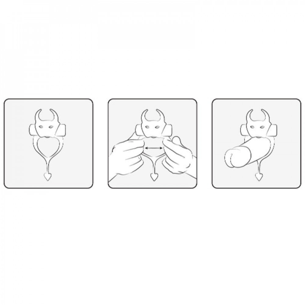 Разное - Эрекционное кольцо в виде дьявола Adrien Lastic Devol Cock Ring с вибрацией, красное 2