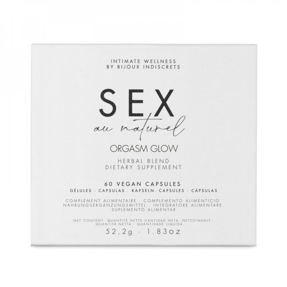 Возбуждающие капли - Капсулы для повышения либидо у женщин Orgasm Glow Sex au Naturel от Bijoux Indiscrets 3