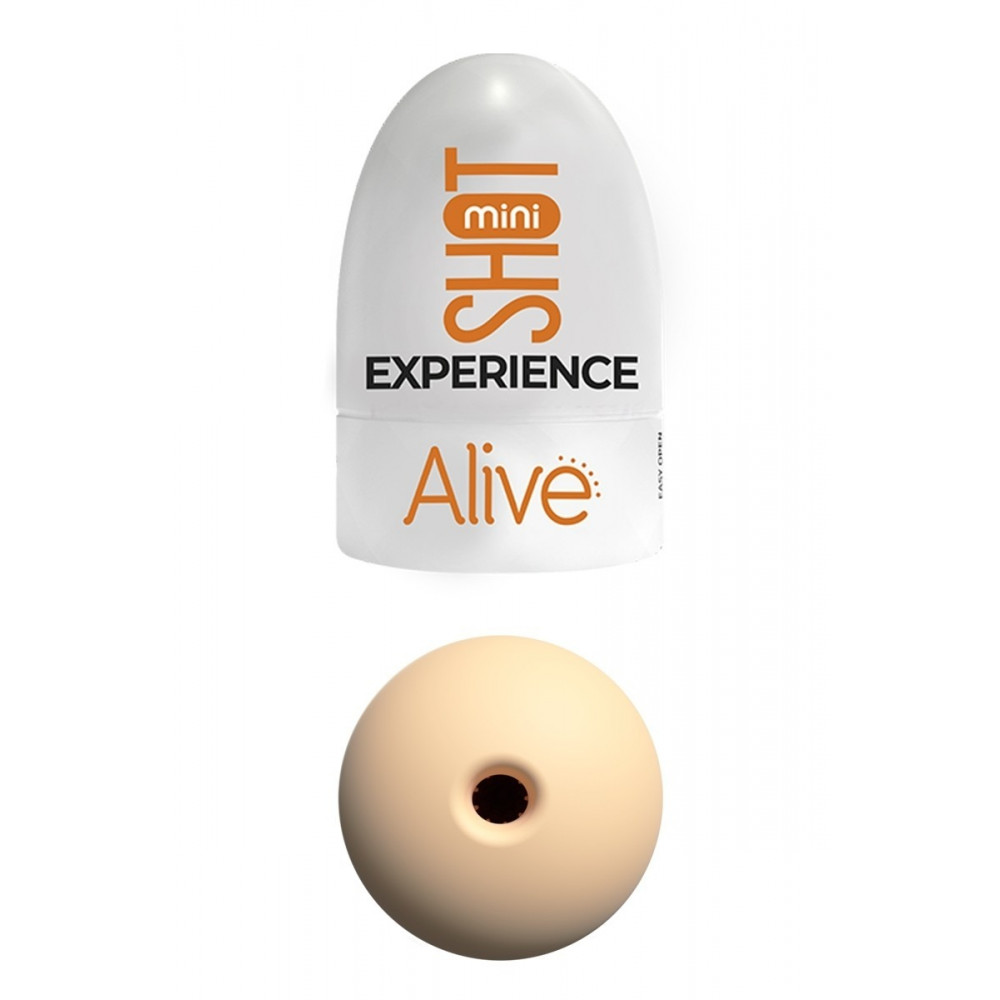 Разное - Карманный мастурбатор Alive Mini Shot Experience бежевый
