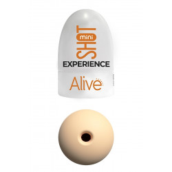 Кишеньковий мастурбатор Alive Mini Shot Experience бежевий