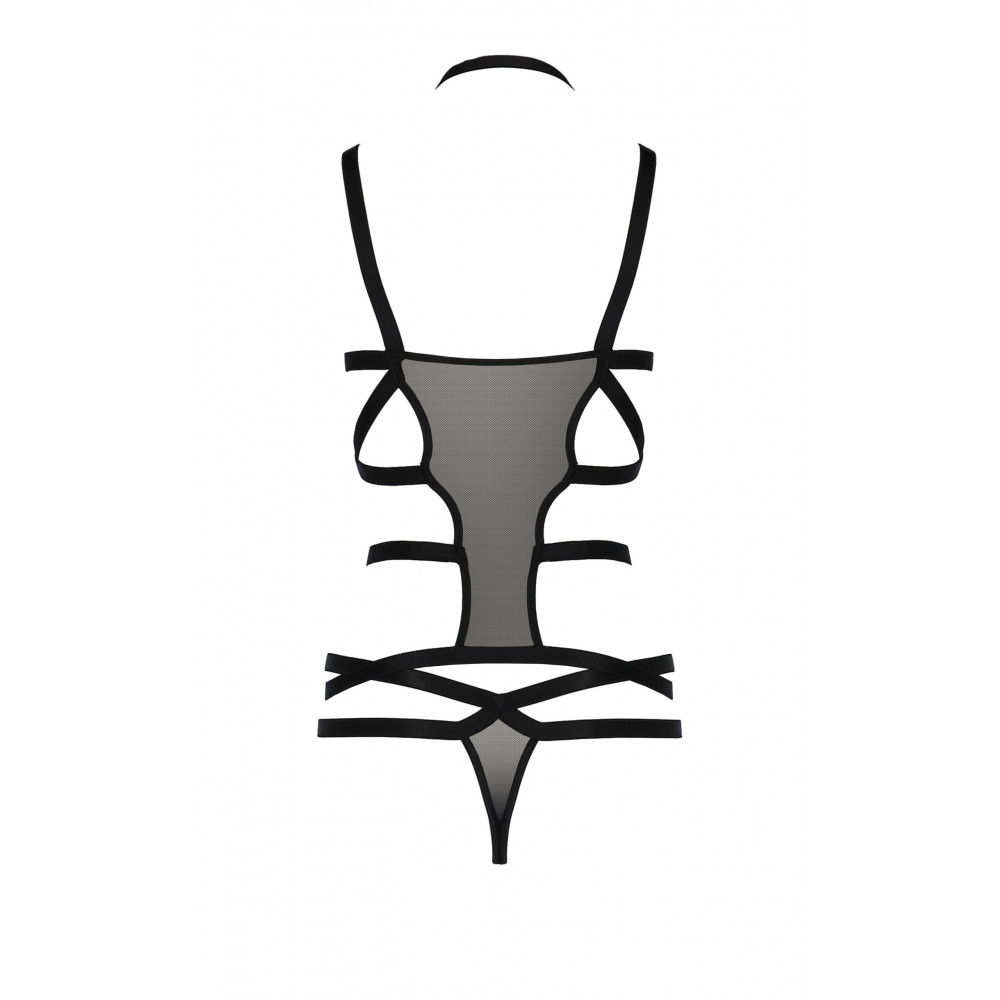 Разное - Корсет со стреп-лентами HAGAR CORSET black S/M - Passion 3