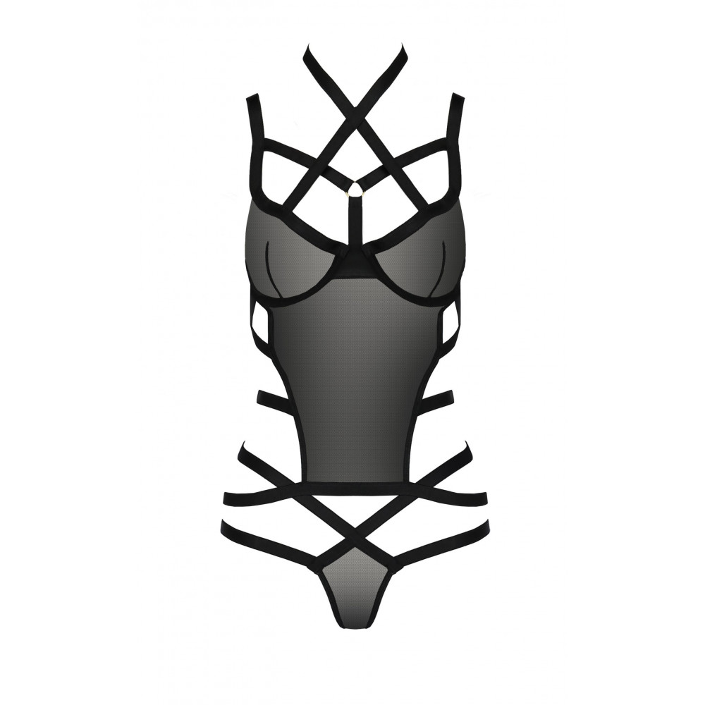 Разное - Корсет со стреп-лентами HAGAR CORSET black S/M - Passion 2