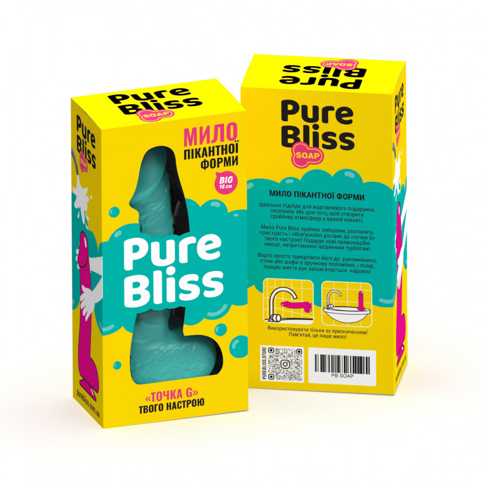 Секс игрушки - Мыло пикантной формы Pure Bliss BIG (Turquoise) 7