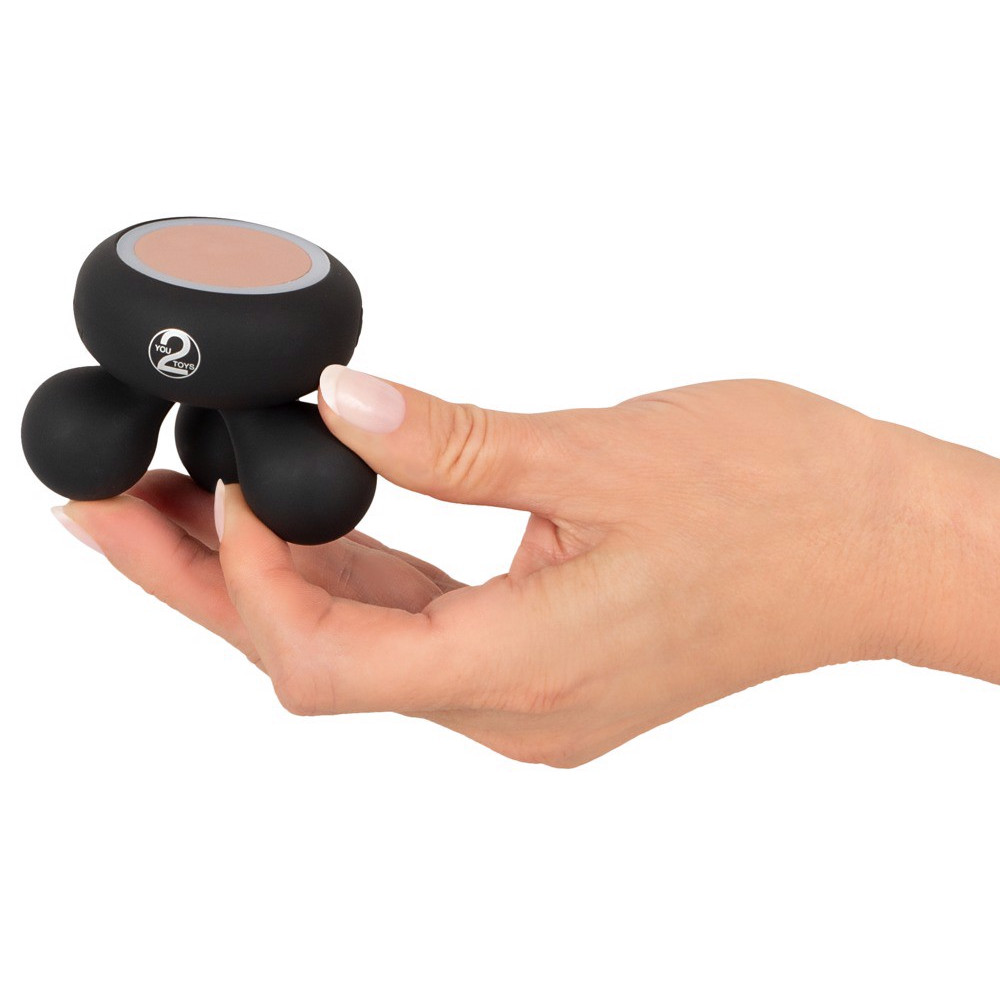 Різне - Міні-масажер з функцією підігріву, універсальний CUPA Warming Mini Massager чорний 4