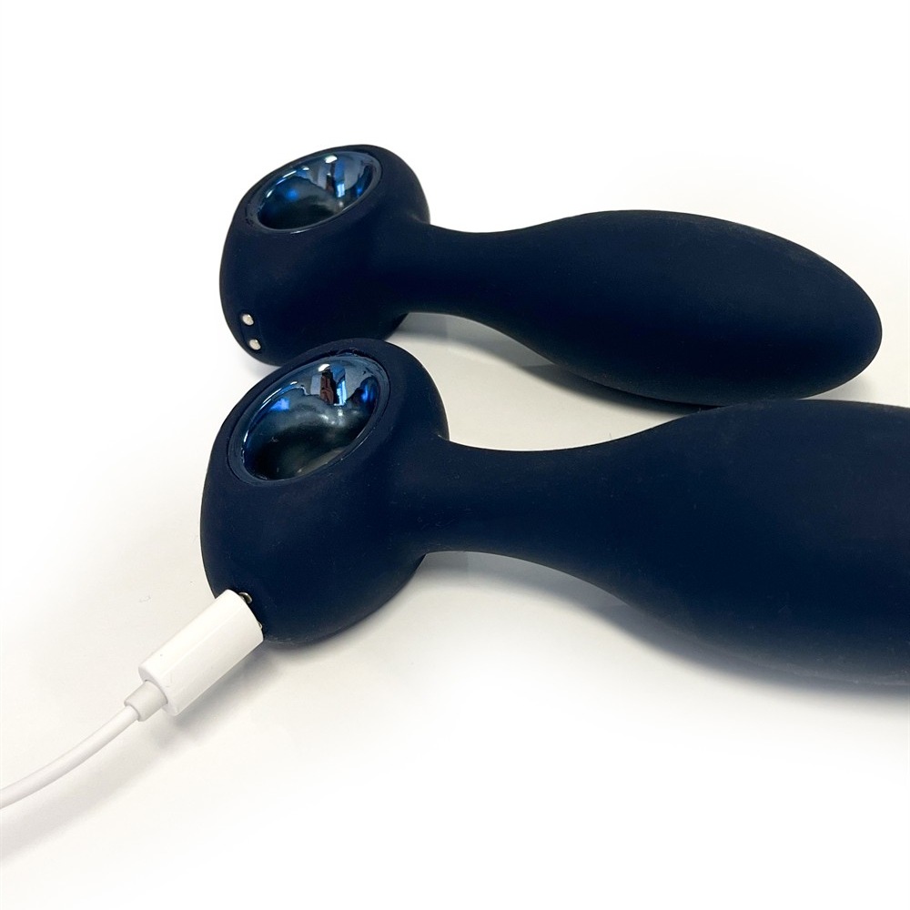 Анальные игрушки с вибрацией - Набор анальных стимуляторов, S, M, L, Dream Toys Startroopers Milky Way, два с вибрацией, синий 15