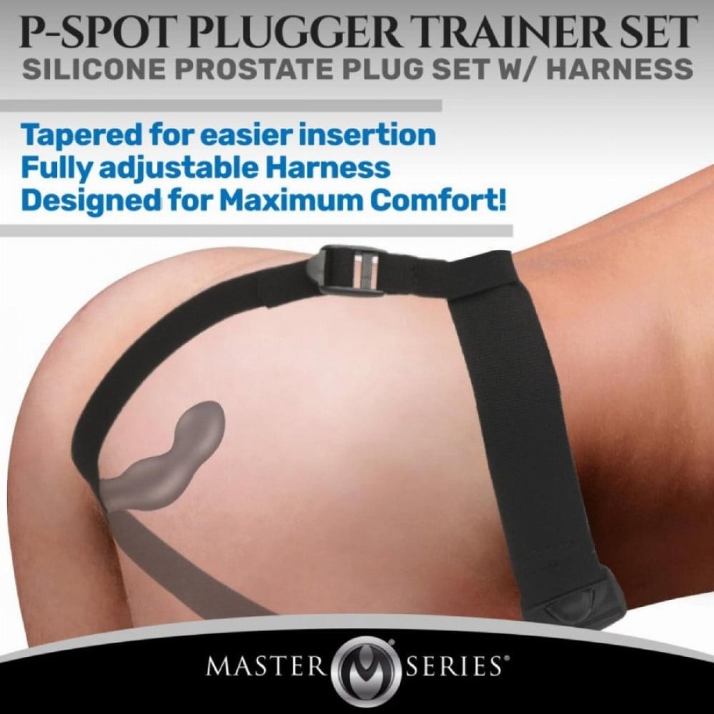 Різне - Набір для стимуляції простати Master Series P-Spot Plugger Trainer Set, чорний 4