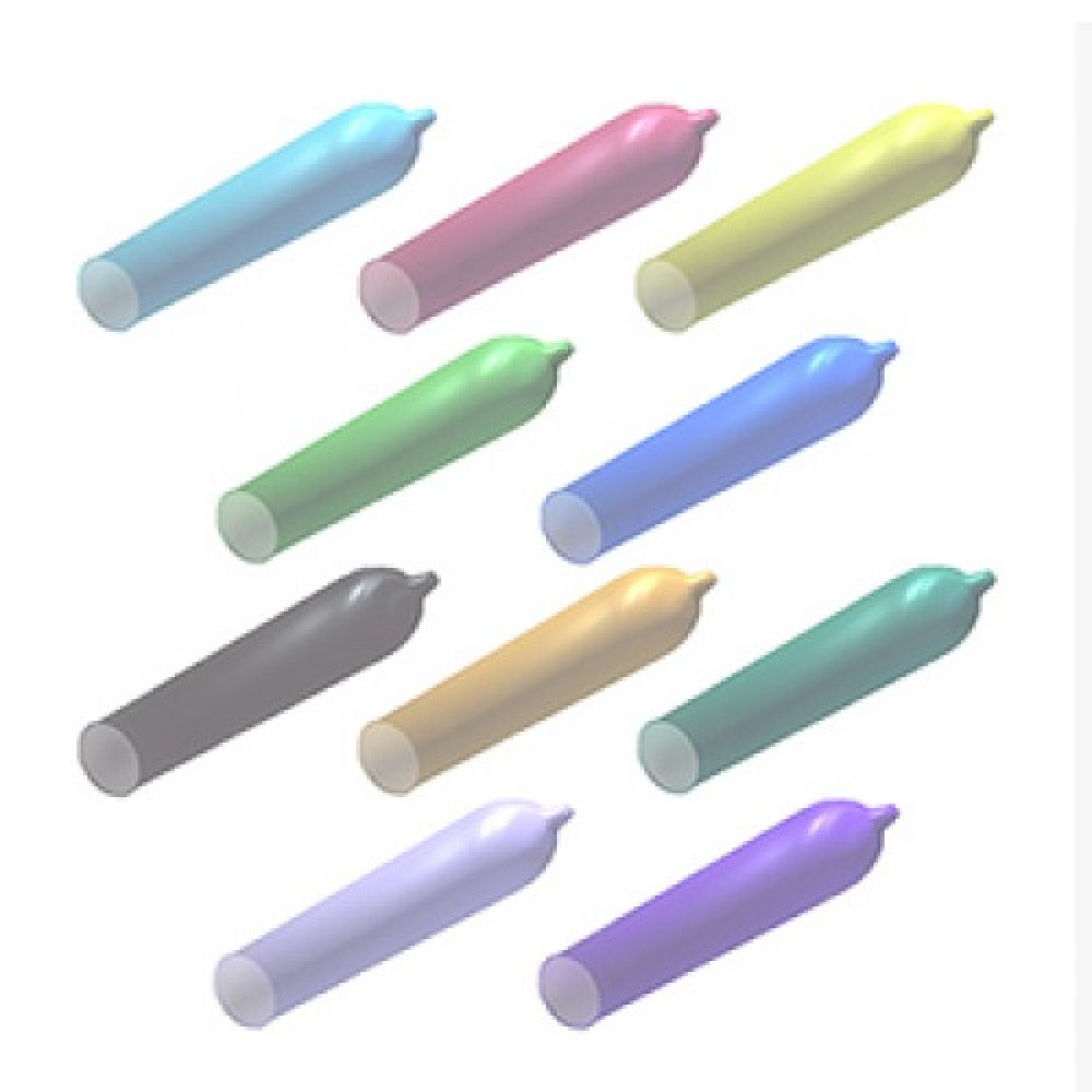 Презервативы - Набор латексных презервативов One Color Sensation силиконовой смазкой салатового цвета(цена за 5 шт) 1