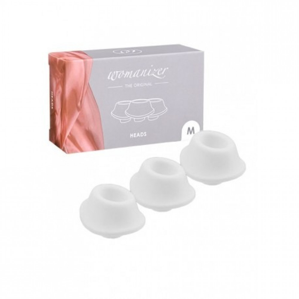 - Змінні насадки на Womanizer Premium та Classic білі, розмір М 4