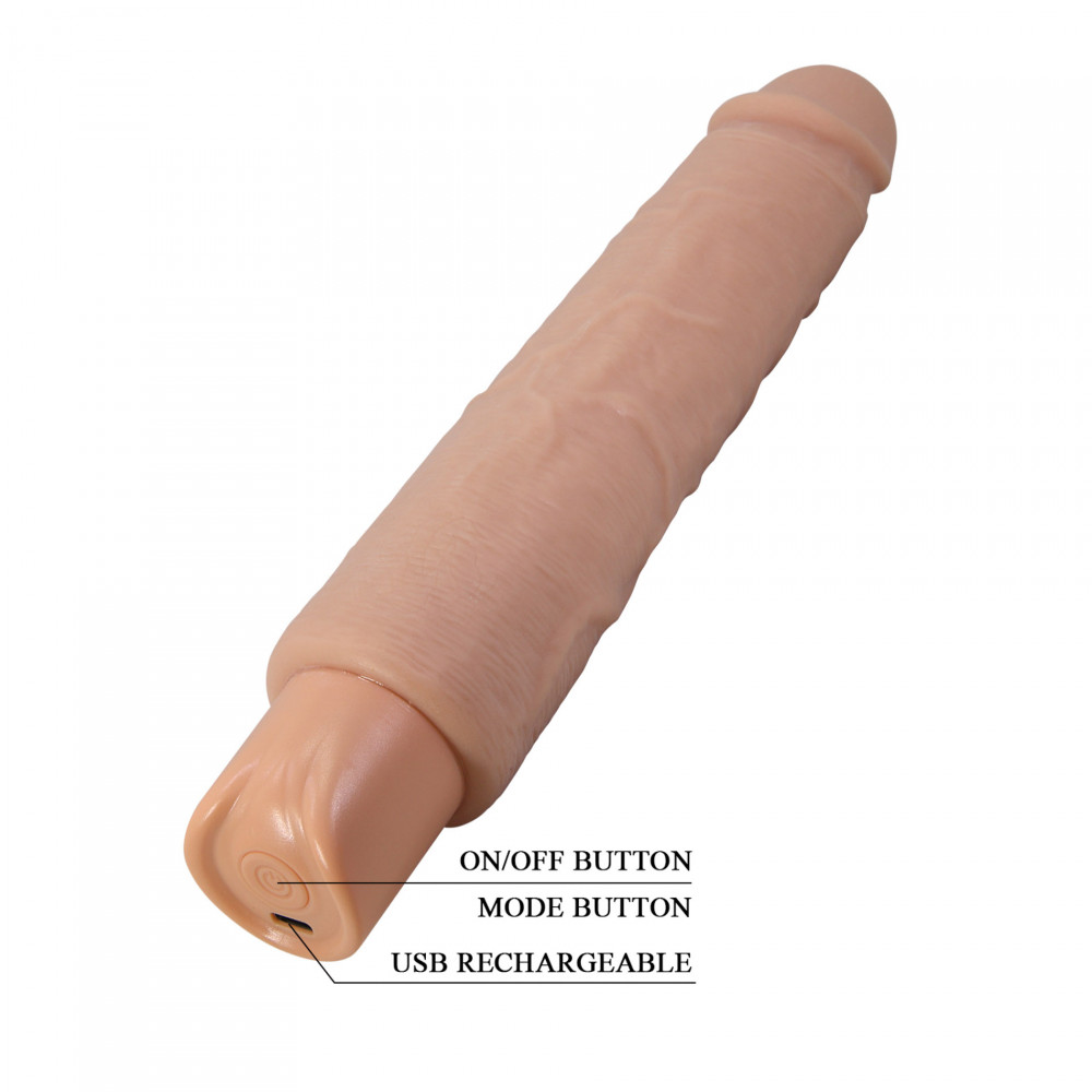  - Реалістичний вібратор, що перезаряджається Pretty Love - Soren Realistic Vibrating Dildo, BW-500083 8