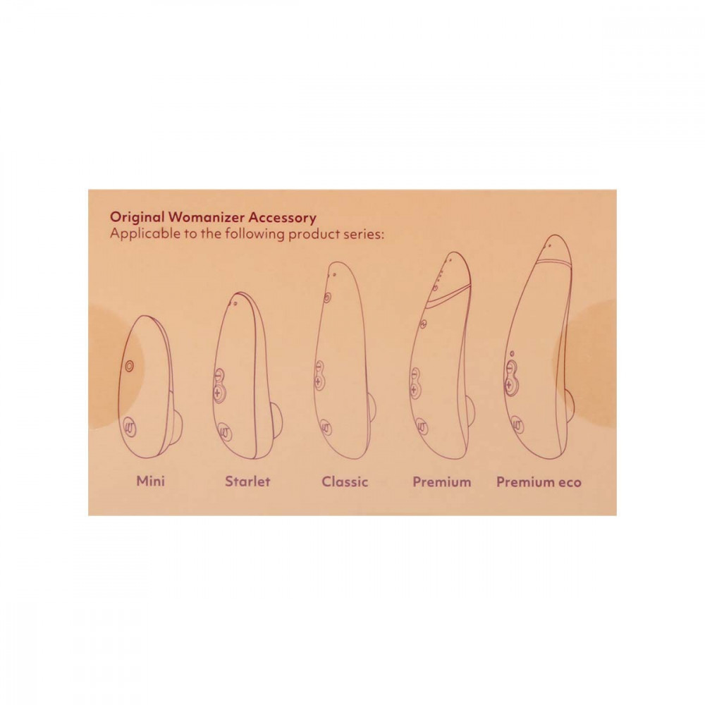 Вакуумный вибратор - Сменные насадки на Womanizer Premium, Eco, Classic, Liberty, Starlet 2, розовый, размер L 3