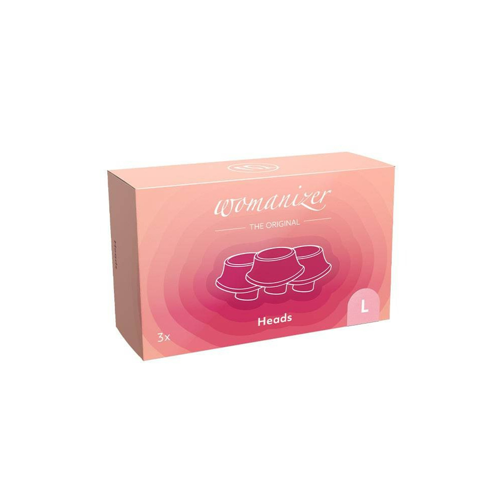 Вибраторы Womanizer - Сменные насадки Womanizer Premium Eco (3 шт.), L, розовые 1