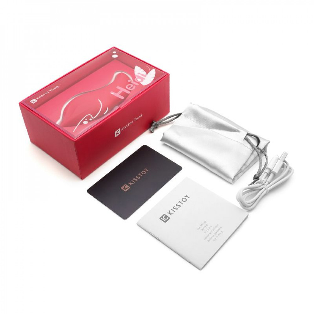 Вибропули и мини-вибраторы - Вибратор и клиторальный стимулятор KISTOY Heidi Red 12