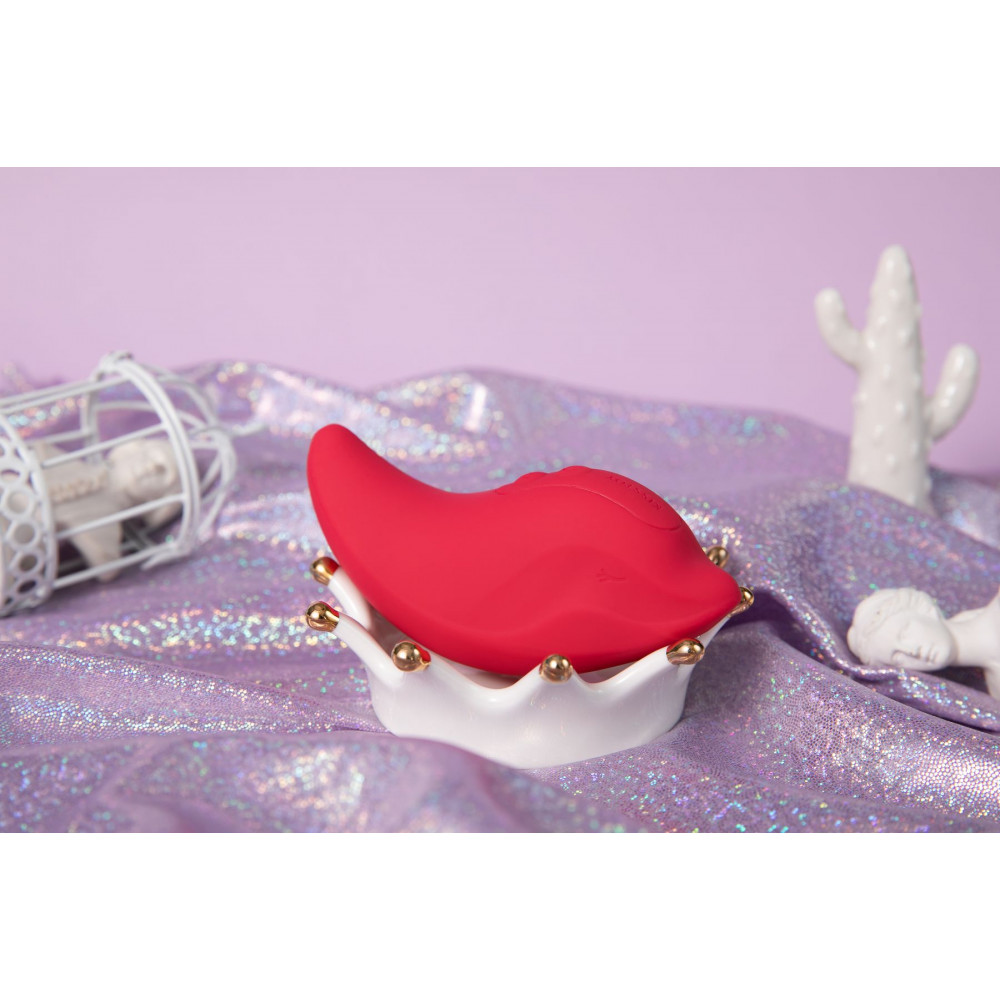 Вибропули и мини-вибраторы - Вибратор и клиторальный стимулятор KISTOY Heidi Red 14