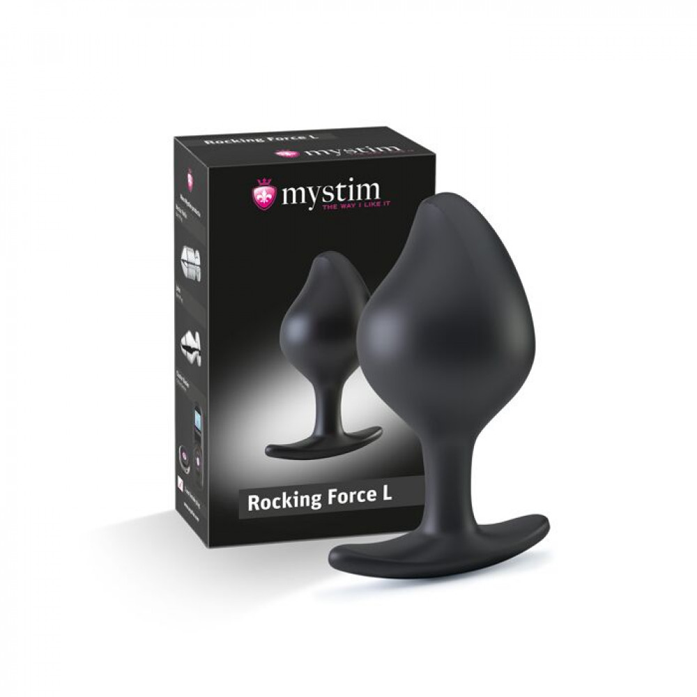 Різне - Силіконова анальна пробка Mystim Rocking Force L для електростимулятора, діаметр 4,7 см 5