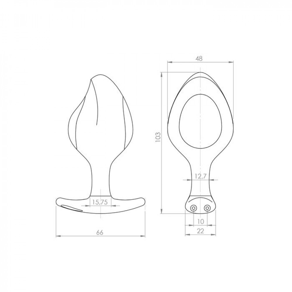 Різне - Силіконова анальна пробка Mystim Rocking Force L для електростимулятора, діаметр 4,7 см 4