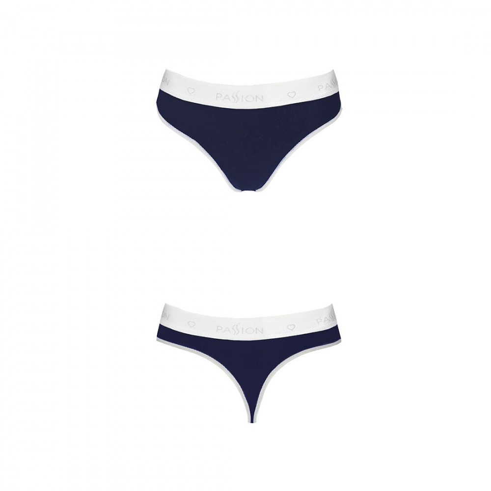 Эротические комплекты - Спортивные трусики-стринги Passion PS007 PANTIES navy blue, size M 3