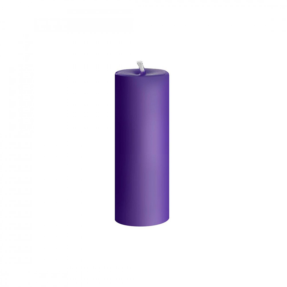  Аксессуары - Фиолетовая свеча восковая Art of Sex низкотемпературная S 10 см 1