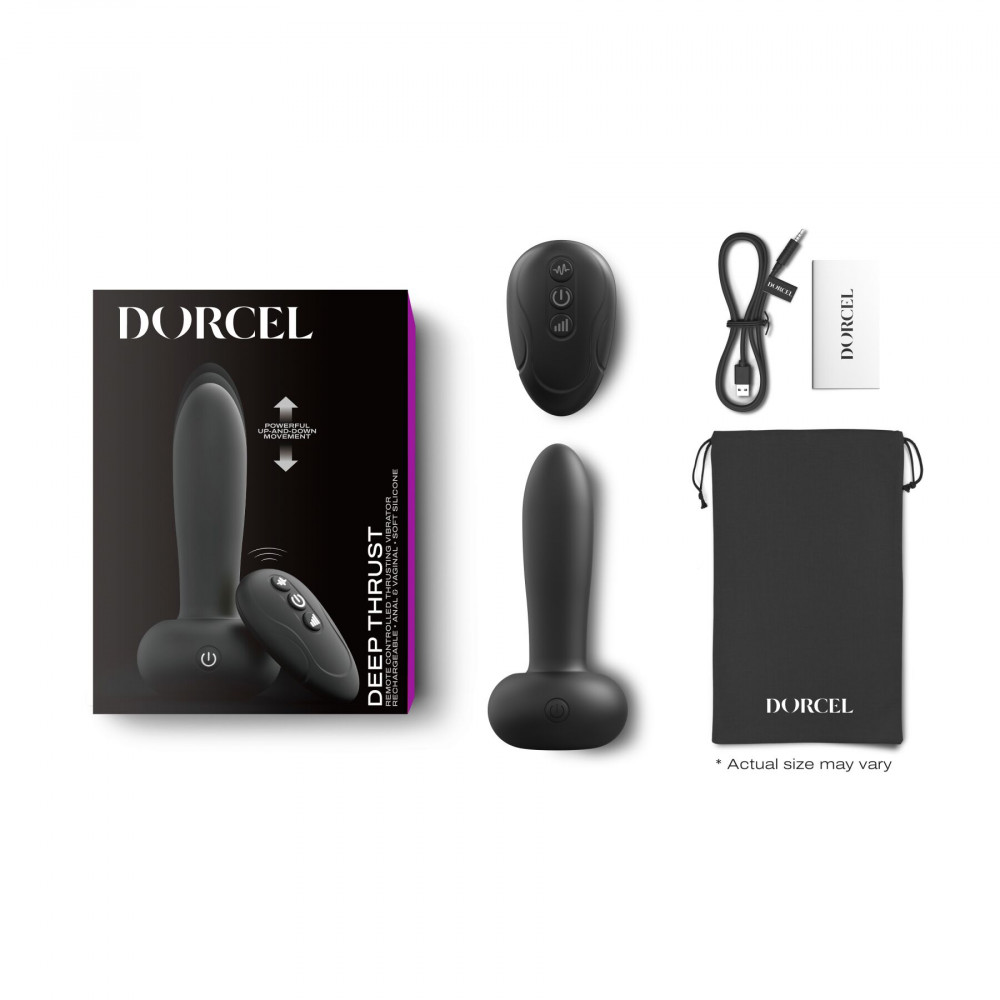 Классический вибратор - Универсальный пульсатор Dorcel DEEP THRUST, пульт ДУ 3