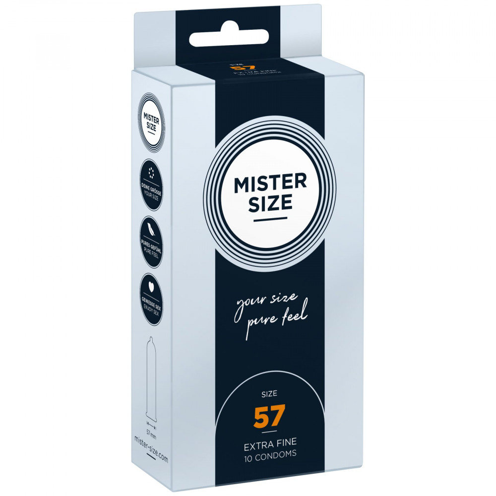 Презервативы - Презервативы Mister Size - pure feel - 57 (10 condoms), толщина 0,05 мм