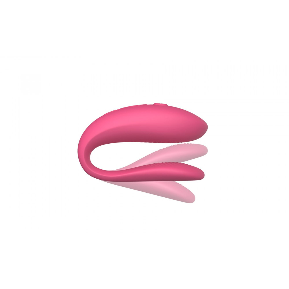 Вибраторы для пар - Смарт-вибратор для пар We-Vibe Sync Lite Pink, 10 виброрежимов, можно совмещать с проникающим сексом 9