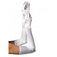 Длинные перчатки Leg Avenue Extra Long Satin Gloves white